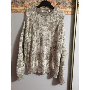 Royal Knight Large Vintage Cotton Multicolor USA Casual Occasion Sweater